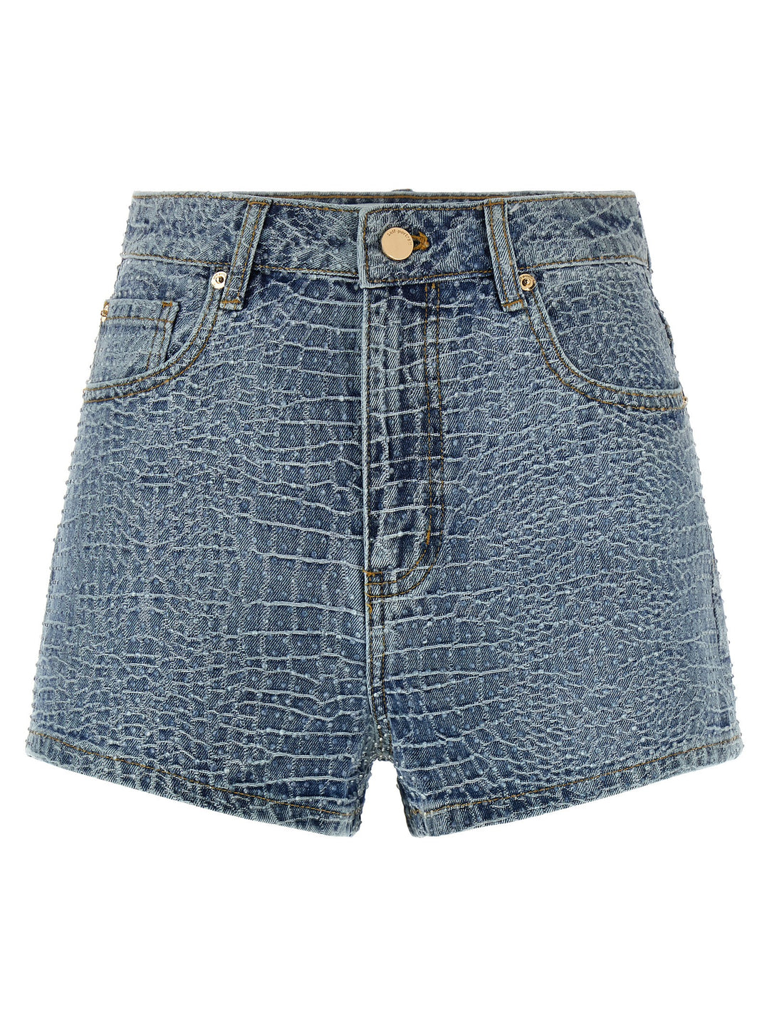 Self Portrait Rhinestone Bermuda and Short - Light Blue | e1eac813f8759fe5032c49508f5017c453baba07