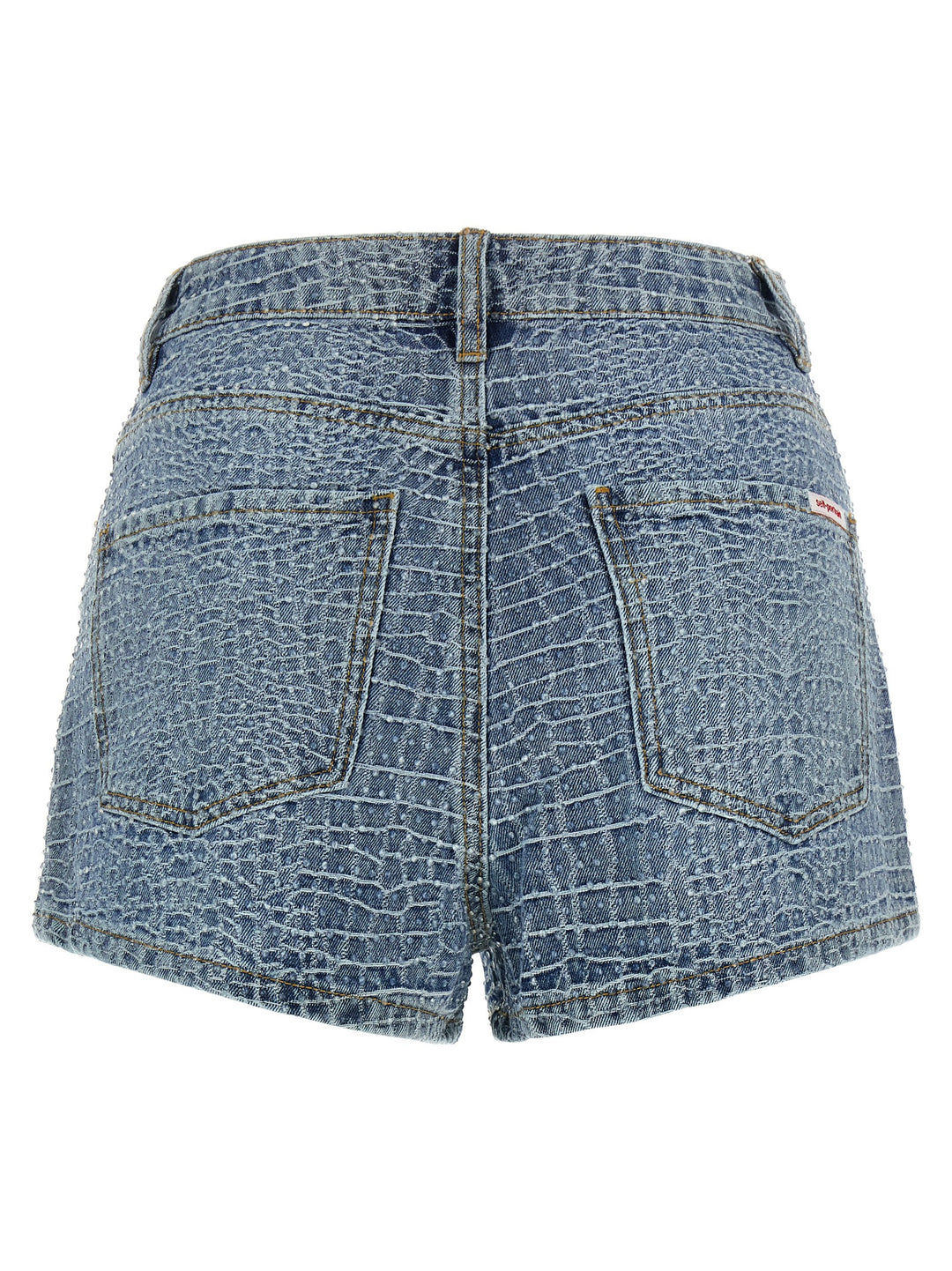 Self Portrait Rhinestone Bermuda and Short - Light Blue | d4be489a06a5279407fc90831d9b9a459945fe9f