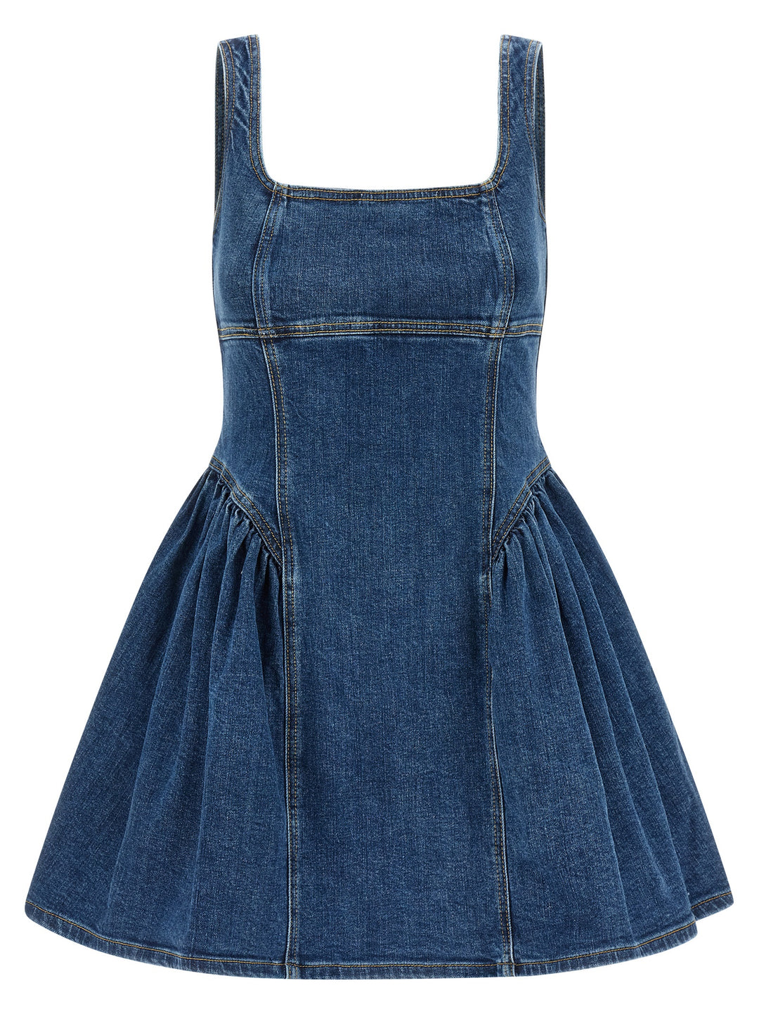 Self Portrait Denim Mini Dress Dresses - Blue | 0becb8fbf79fe28e5e03c74bd186a5be792a6334