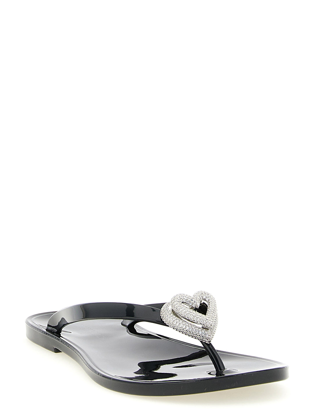 Mach & Mach Double Heart Sandals - Black | 361eb3218de5d6ac2f5ca535b2d635c58de20b15
