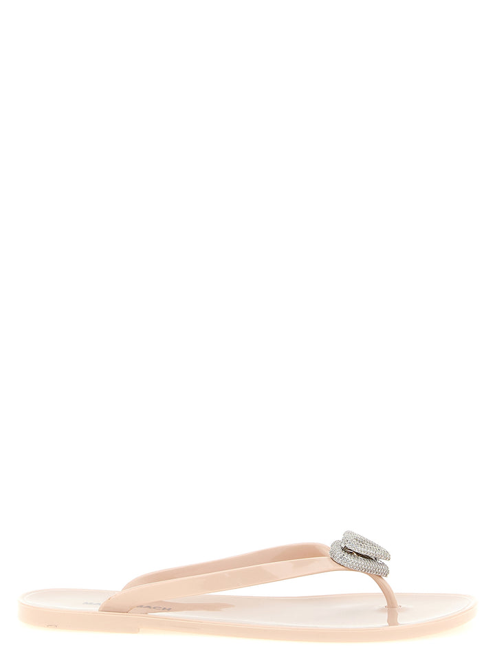 Mach & Mach Double Heart Sandals - Pink | 322fb2ccf28a33071c136e615d95cc6642080238