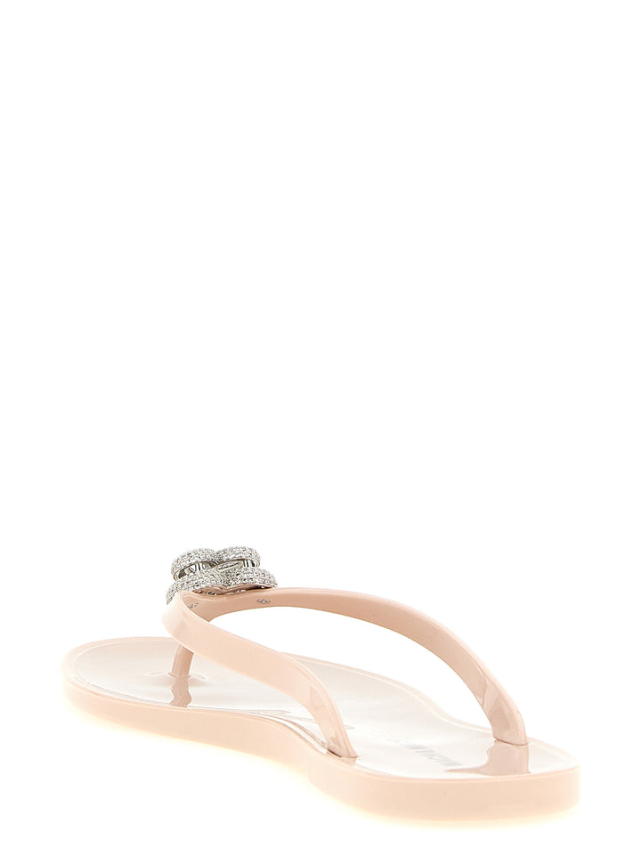 Mach & Mach Double Heart Sandals - Pink | b5d684c8f0244e17942aa099bf1761821ede3625