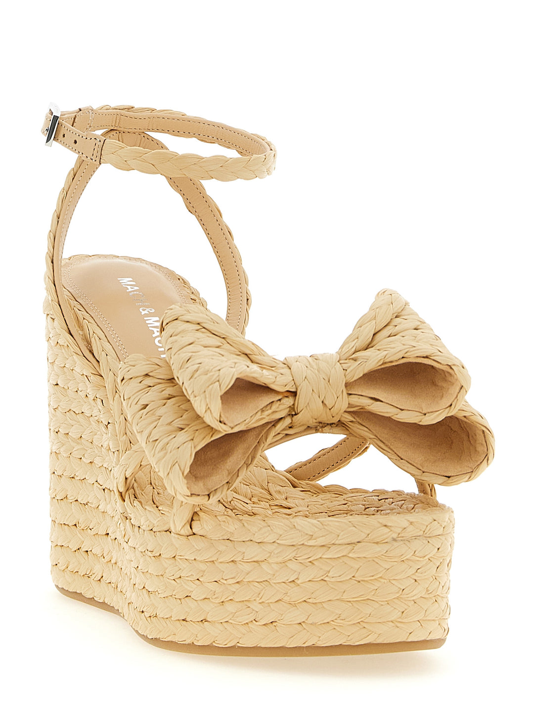 Mach & Mach Le Cadeau Wedges - Beige | 6166679a5e1c7f139a5b512ce3e6712fadb4b9c3