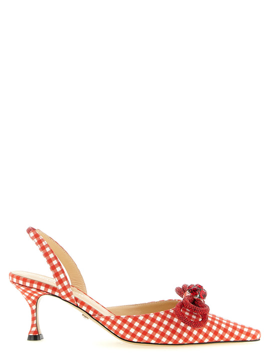 Double Bow Pumps Red