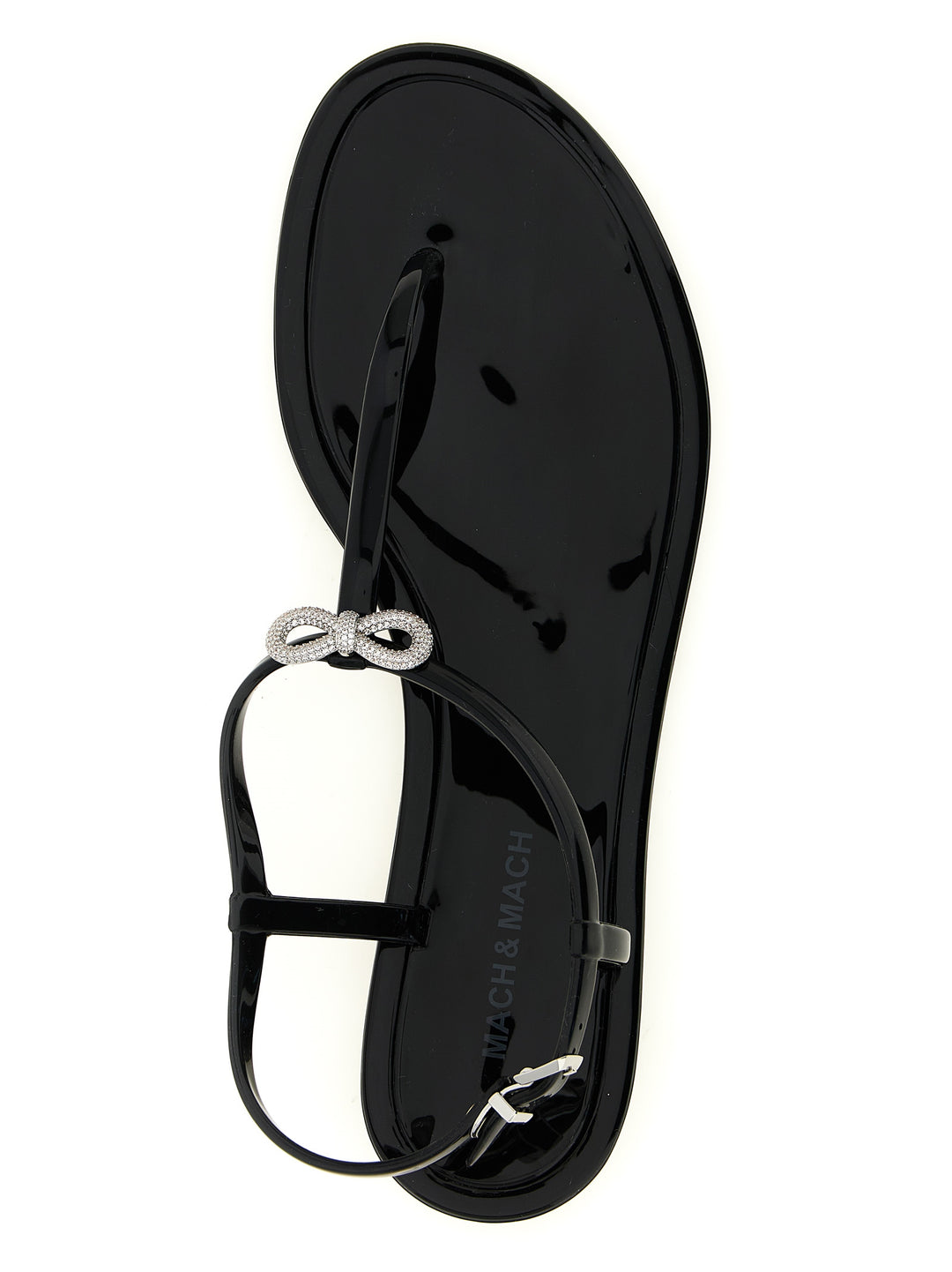 Mach & Mach Double Bow Sandals - Black | 9caa6dade3ad9e6b07dacb5960baea8d08622234