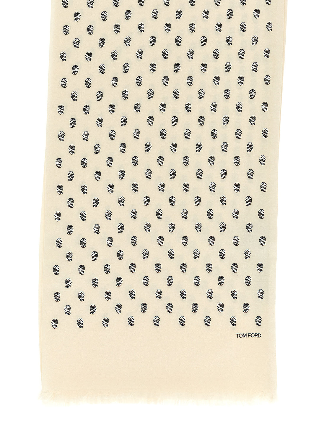 Tom Ford Paisley Print Scarf Scarves and Foulards - Beige | bd017024e10b393f69490a2a3f669750090b1167