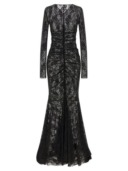Mermaid Lace Dress Dresses Black