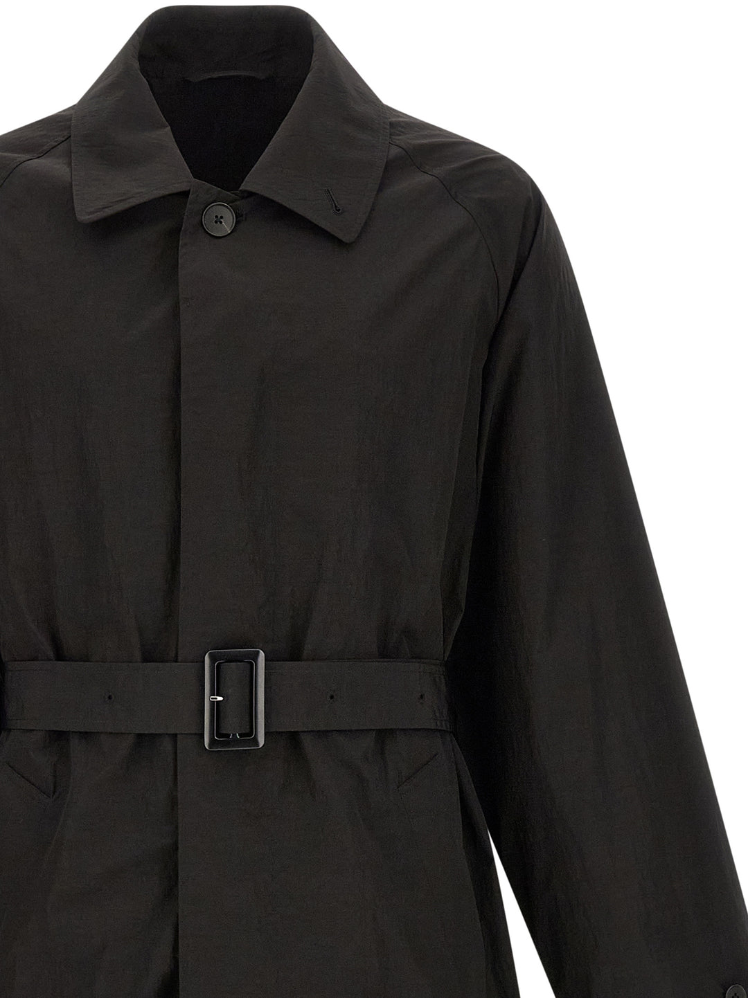 Ssstein Technical Fabric Trench Coat Coats and Trench Coats - Black | 852595079d32d08f7861e8474dad26ec0169fdf8