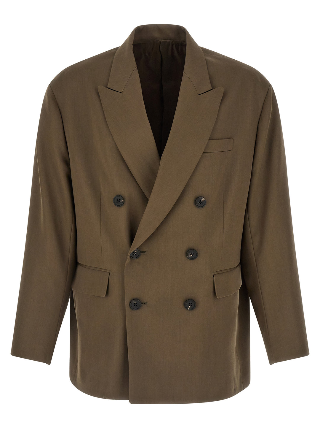 Ssstein Double-Breasted Blazer - Green | 1f88f6af307072fe8e3744d12f7238b5e7dcecdc