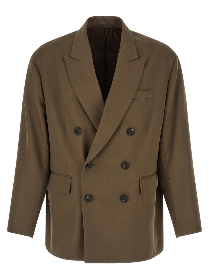 Ssstein Double-Breasted Blazer - Green | 1f88f6af307072fe8e3744d12f7238b5e7dcecdc