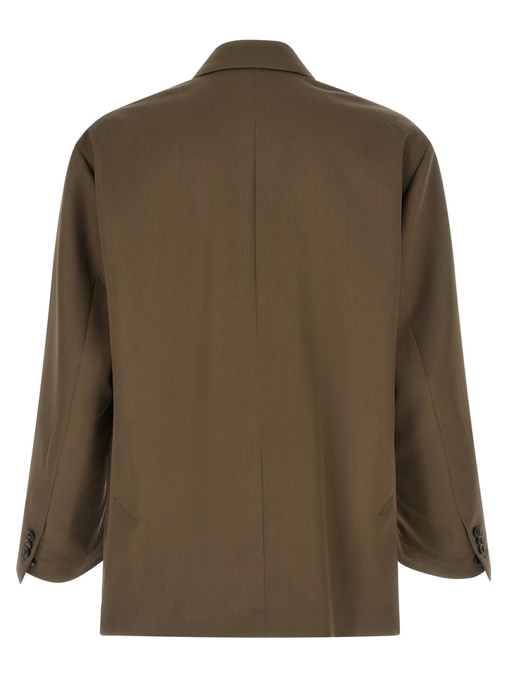 Ssstein Double-Breasted Blazer - Green | 29cc467df5a1b82e5502a7cbc6f564b4cc387dd7