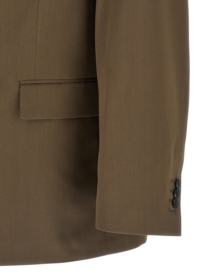 Ssstein Double-Breasted Blazer - Green | fab2f3701d89fd1fef5fdc387a533628c95003da
