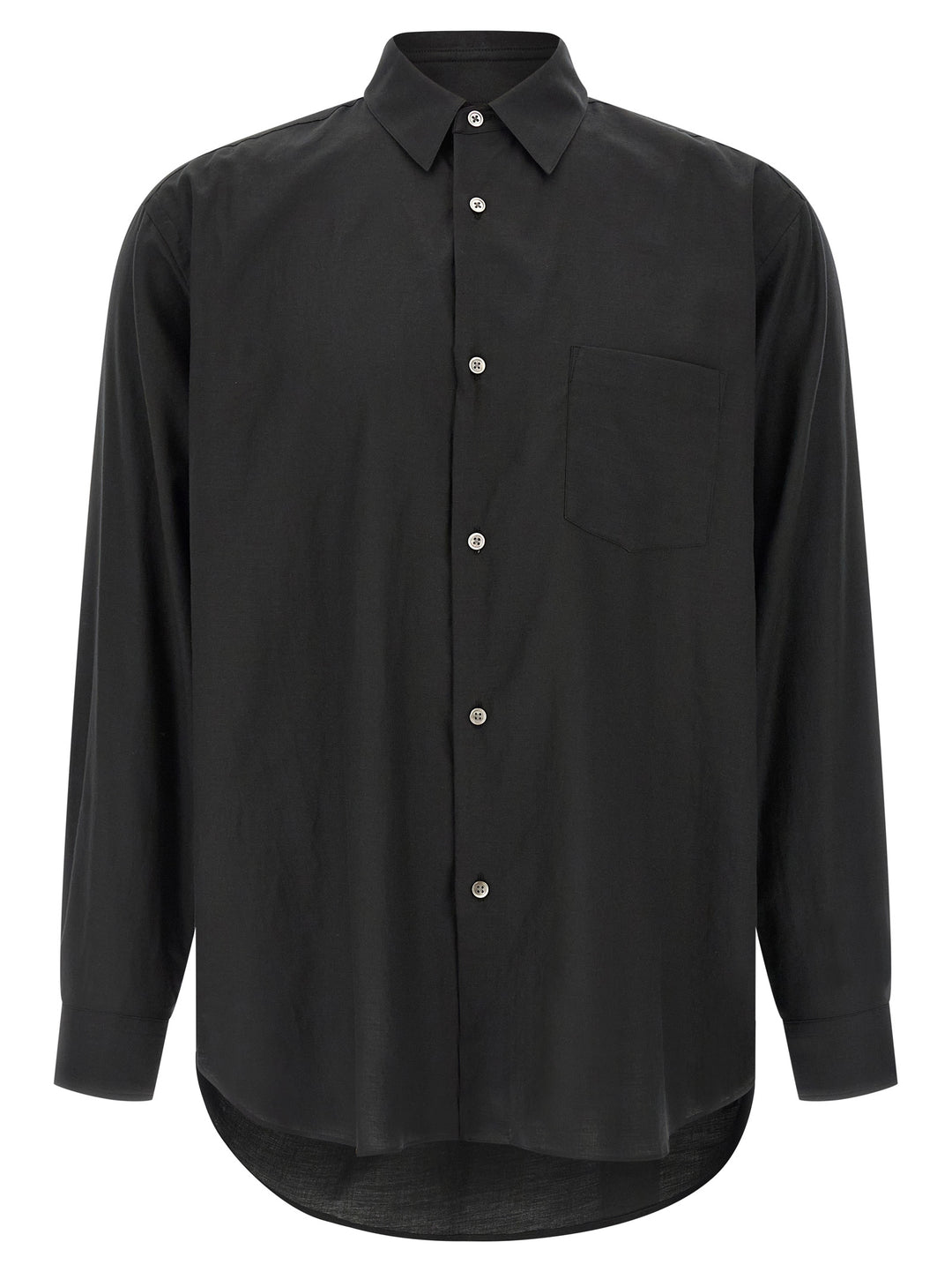 Ssstein Cotton And Silk Shirt Shirt and Blouse - Black | 5b5810ef6a653647514caf644d4b567b612b49b1