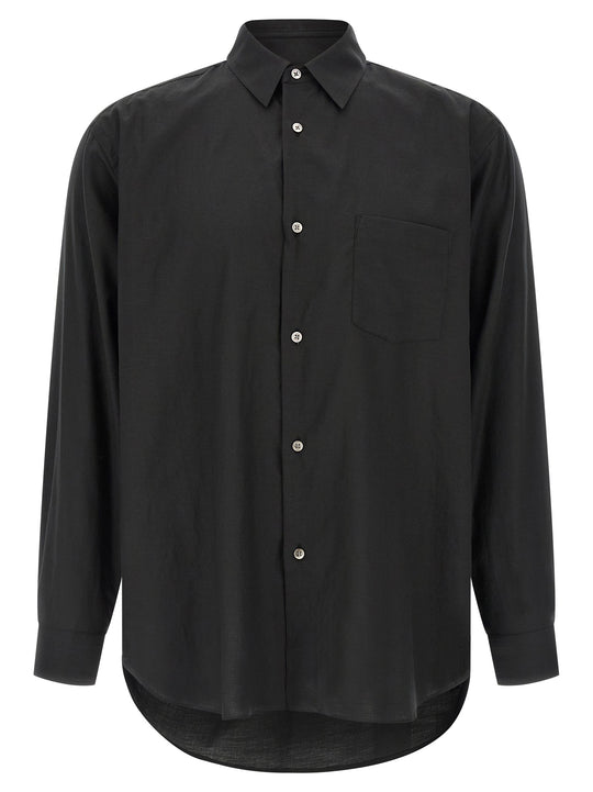 Cotton And Silk Shirt Shirt And Blouse Black