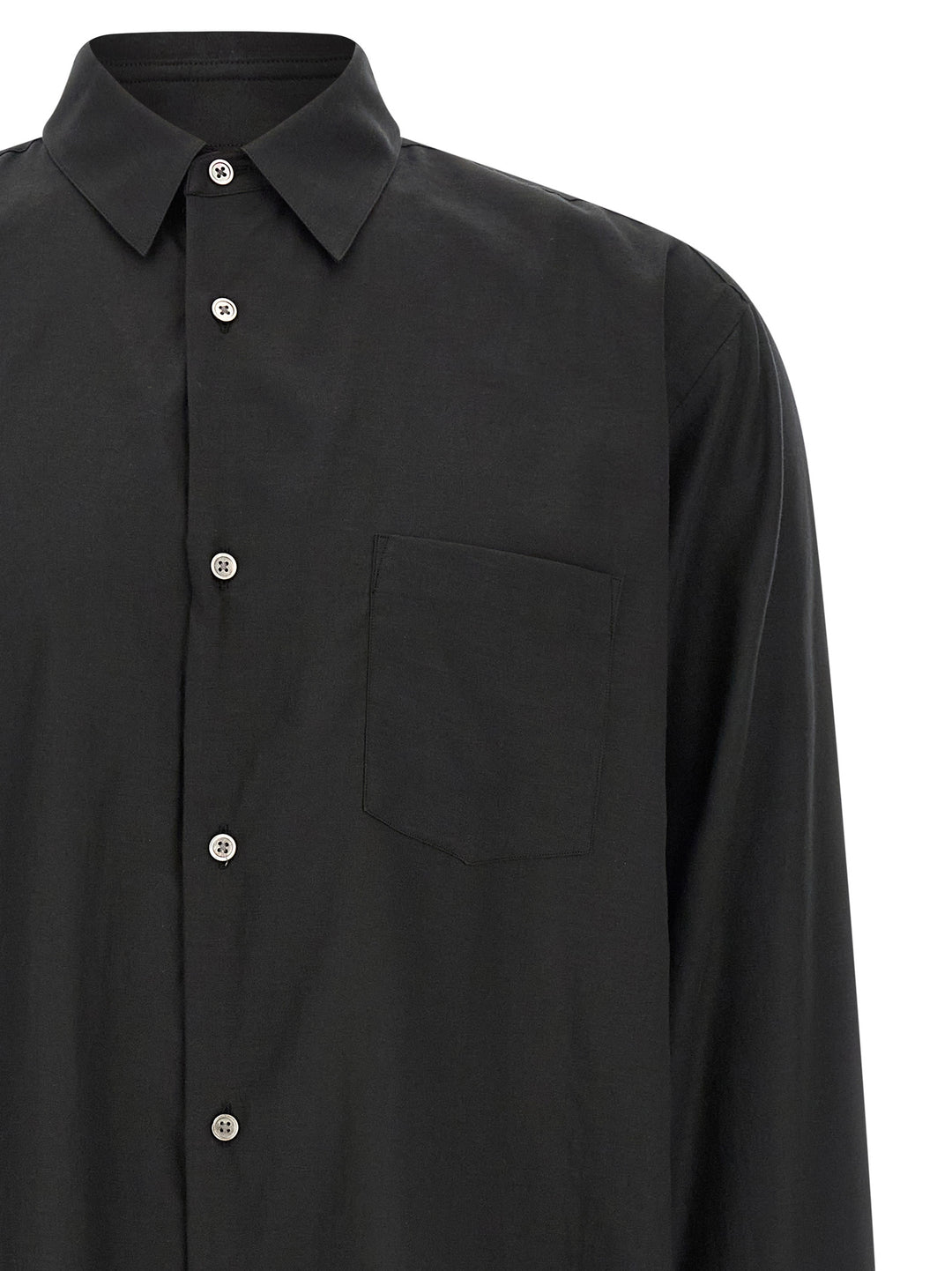 Ssstein Cotton And Silk Shirt Shirt and Blouse - Black | 578cdcb0c8aa3c2f8da8b1d8677e504a8525f5b4