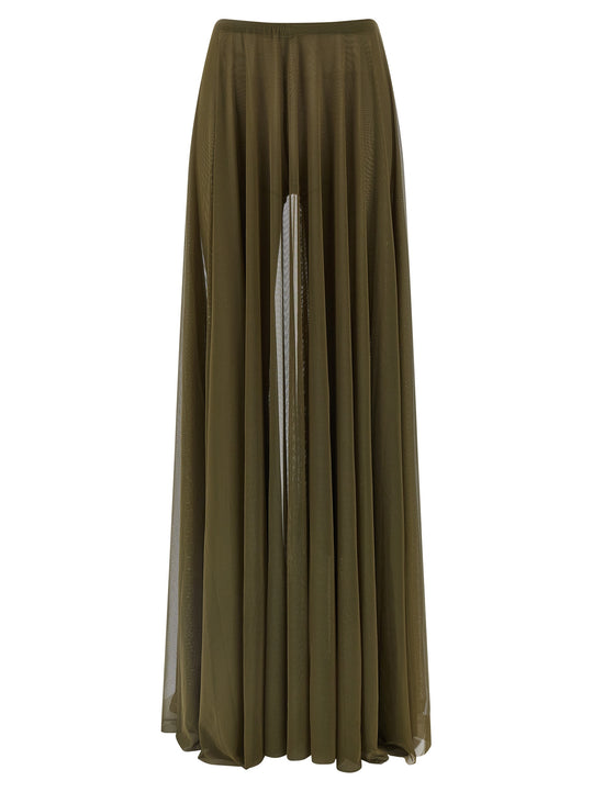 Pleated Skirt Skirts Green