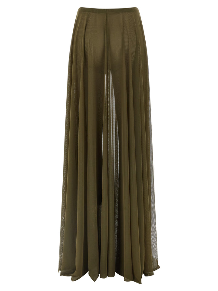Norma Kamali Pleated Skirt Skirts - Green | 5e94a44344bd71a3f40a4b97f75d72d554de1954