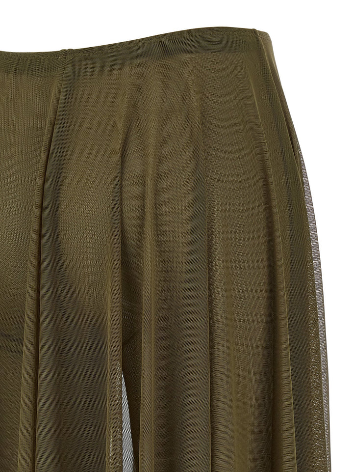 Norma Kamali Pleated Skirt Skirts - Green | 84a9017a907d8a670b52e18c6d9df3c51b661121