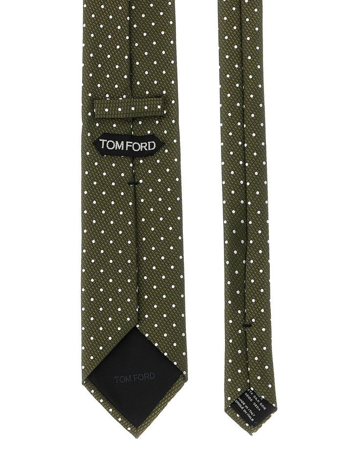 Tom Ford Polka Dot Tie Ties and Papillon - Green | 0acd3e25696649868b38358649bcd6bf36675e88