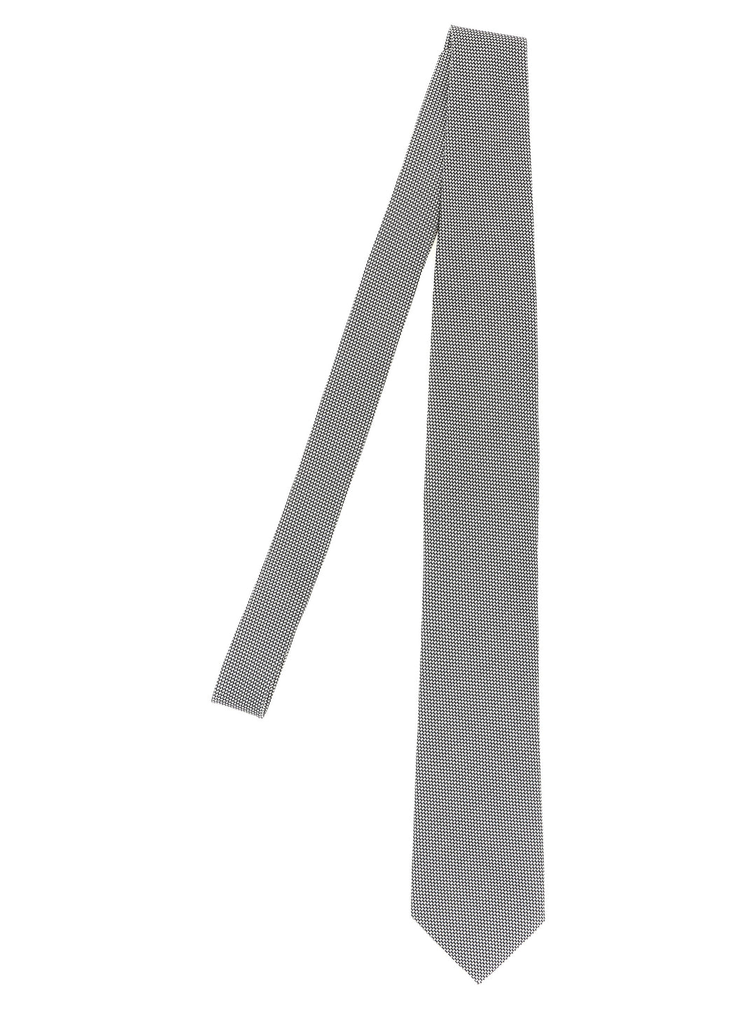 Tom Ford Jacquard Tie Ties and Papillon - Silver | cc6413a8211ffaaee23c7e8be0f1362def791bed