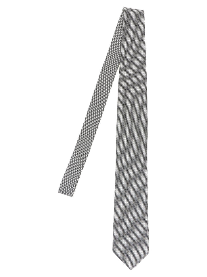 Tom Ford Jacquard Tie Ties and Papillon - Silver | cc6413a8211ffaaee23c7e8be0f1362def791bed