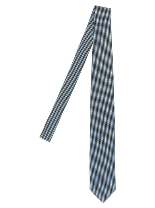 Jacquard Tie Ties And Papillon Blue