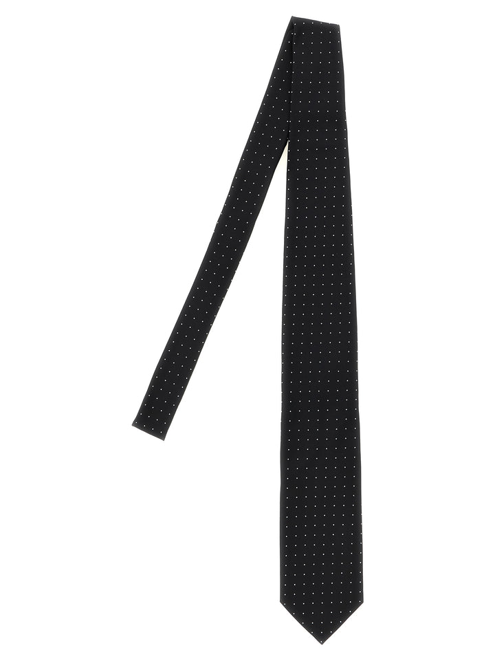 Tom Ford Micro Polka Dot Tie Ties and Papillon - Black | 16f92ea9ed92861255ad816dc374373a41d06488