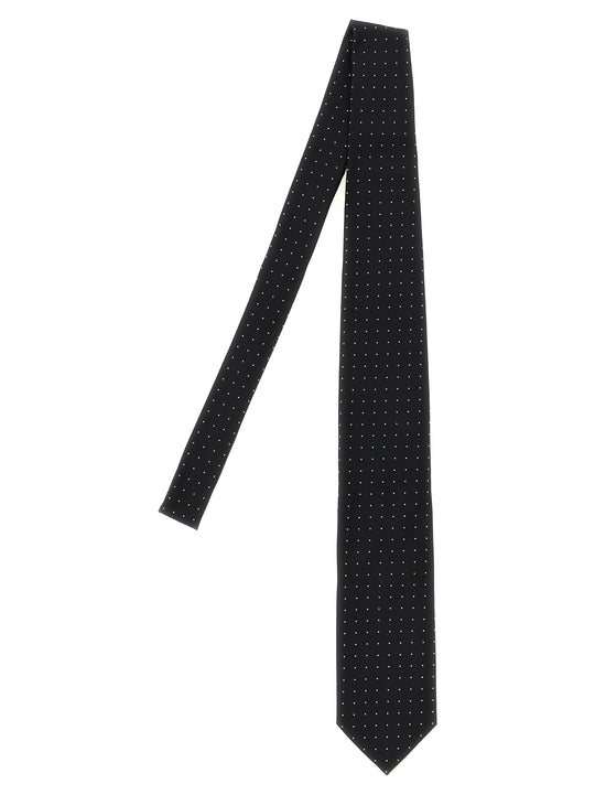 Micro Polka Dot Tie Ties And Papillon Black