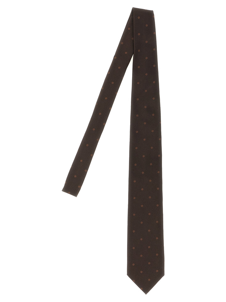 Tom Ford Polka Dot Silk Tie Ties and Papillon - Brown | 8a7b4d6cac8695f001a3baa8518c2b0d8a3524fd