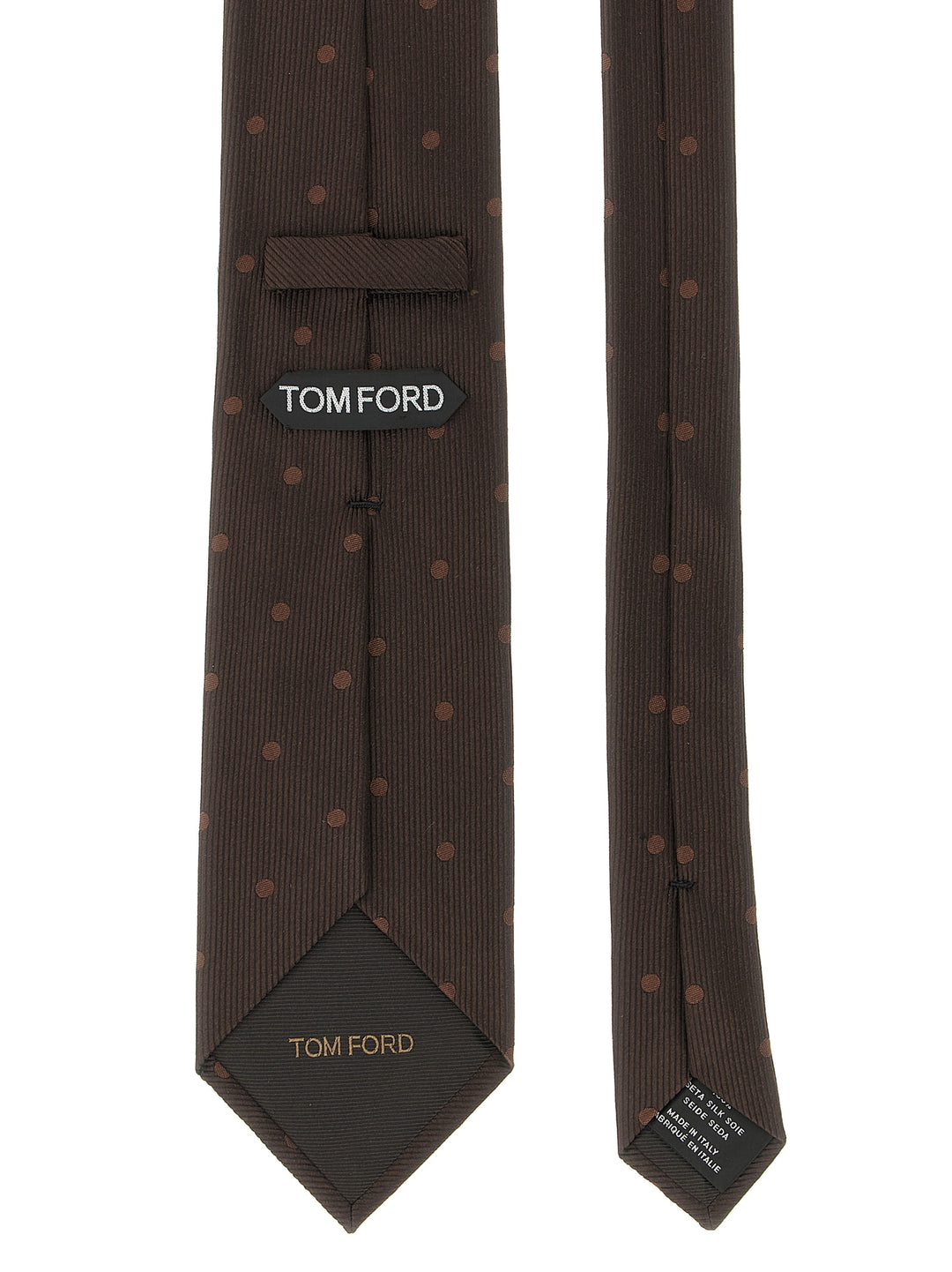 Tom Ford Polka Dot Silk Tie Ties and Papillon - Brown | e6783594f5d330c95e7755c4c6f388bed5a6f9d8