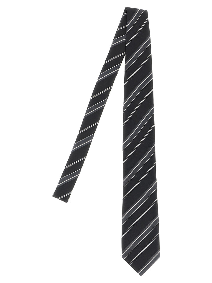 Tom Ford Diagonal Striped Tie Ties and Papillon - Black | 8cb00373f5128806f338f466a81aa3423ee8e24a