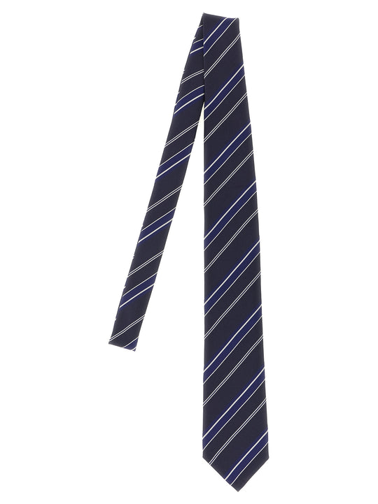 Diagonal Striped Tie Ties And Papillon Blue