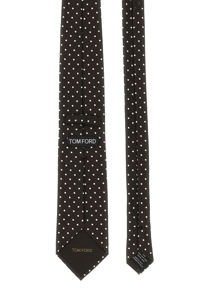 Tom Ford Silk Tie Ties and Papillon - Brown | cd27088fbe179eb4fd5c11a0ea83c49b8facba52