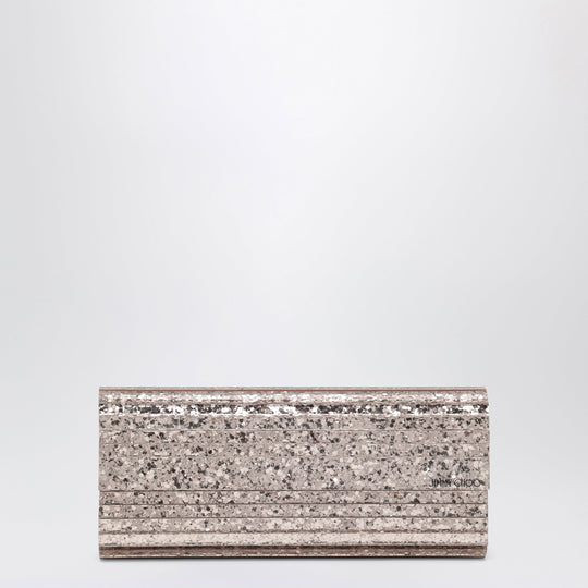 Pink Sweetie Glitter Fabric Clutch