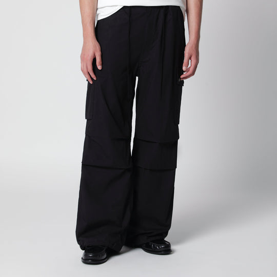 Field Cargo Pants In Cotton-Nylon Oxford Black
