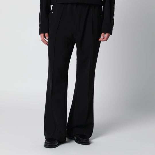 Polyester Piping Cowboy Pants In Black