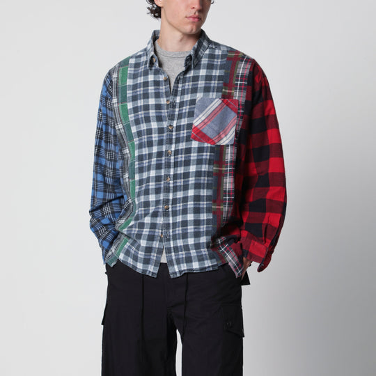 7 Cuts Flannel Shirt In Cotton, Assorted