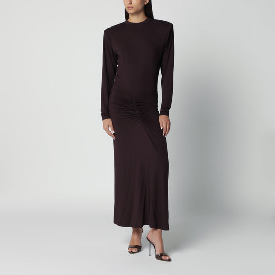 Rouge Noir Maxi Dress With Waist Draping