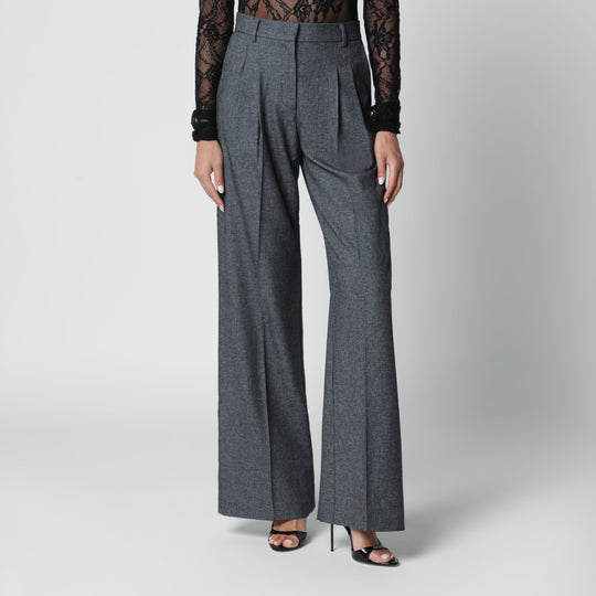 Grey Wide-Leg Trousers