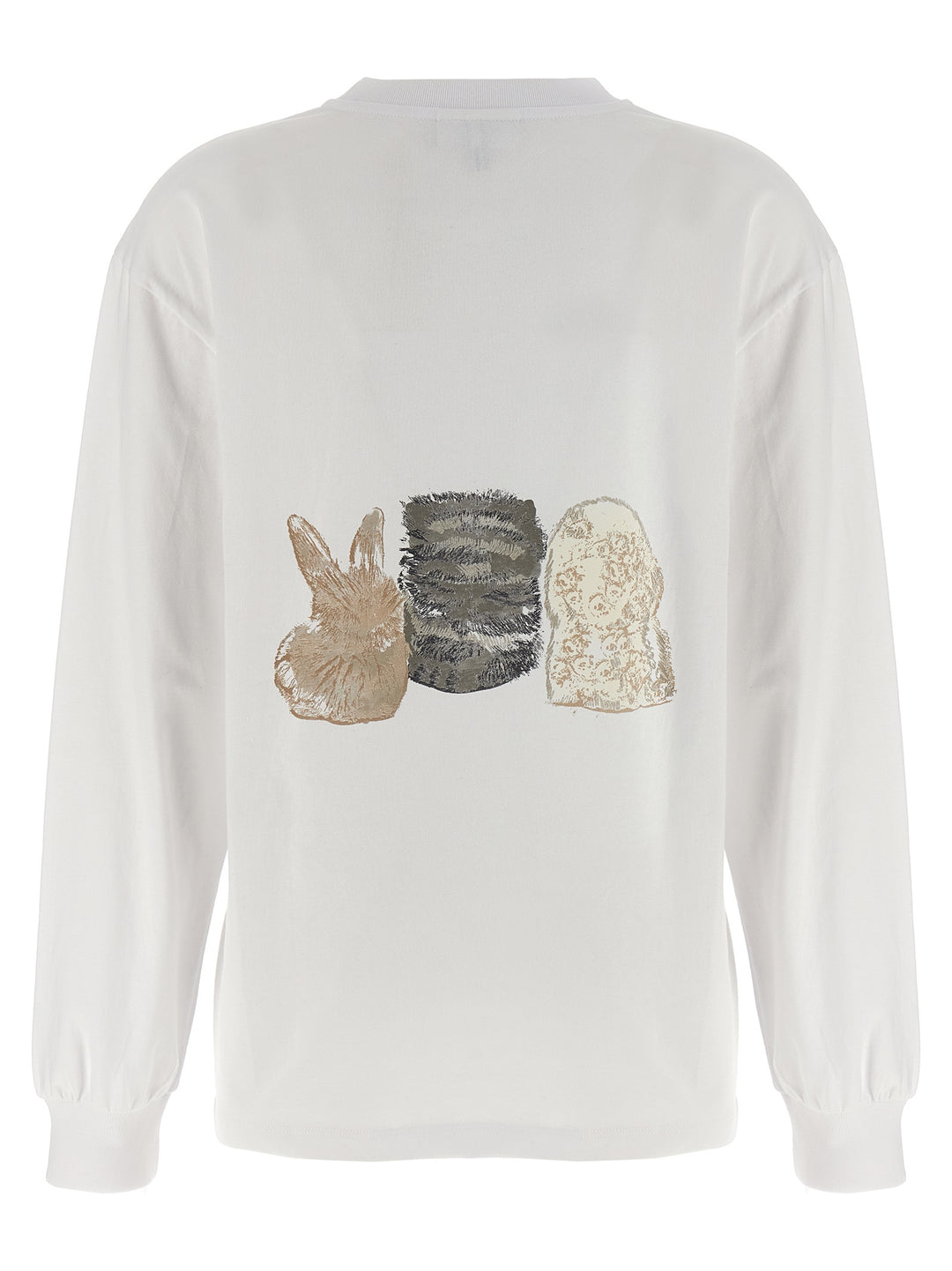 Ganni Animal Print T-shirt - White | 50f70ce154b75e9793039361f6869c011f162d1c