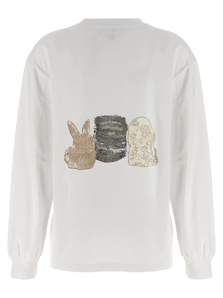 Ganni Animal Print T-shirt - White | 50f70ce154b75e9793039361f6869c011f162d1c