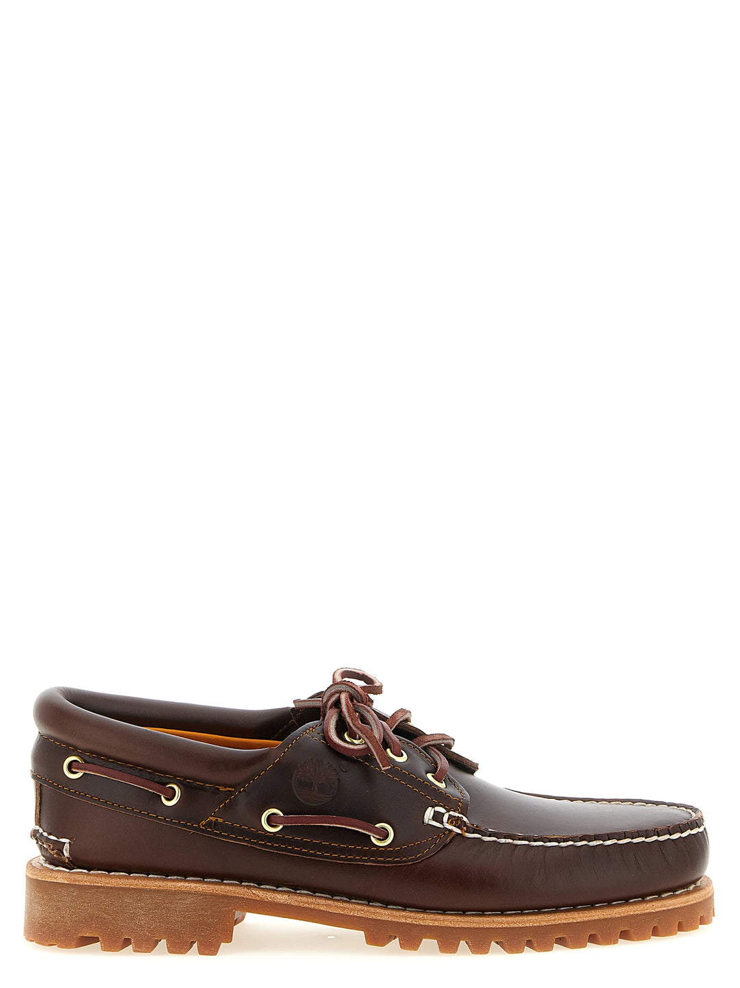 Timberland Timberland® 3-Eye Lug Loafers - Brown | 03851634ee589e7714d751209aa5aa8610168819