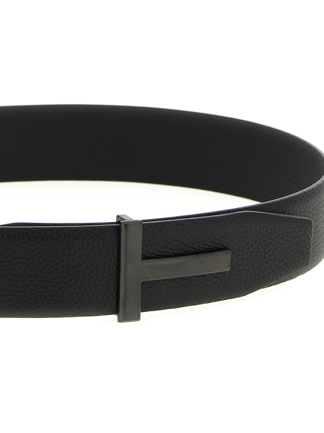 Tom Ford Hammered Leather Belt Belts - Black | 39212b0d4d633471a0d5fbc69877a03e865f8b25
