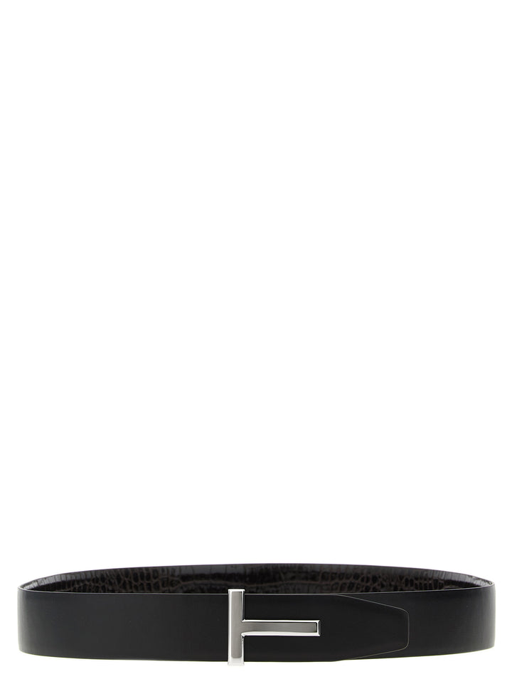 Tom Ford Reversible Crocodile Leather Belt Belts - Brown | eb433715239a74afc61c3db9168656f9774de441