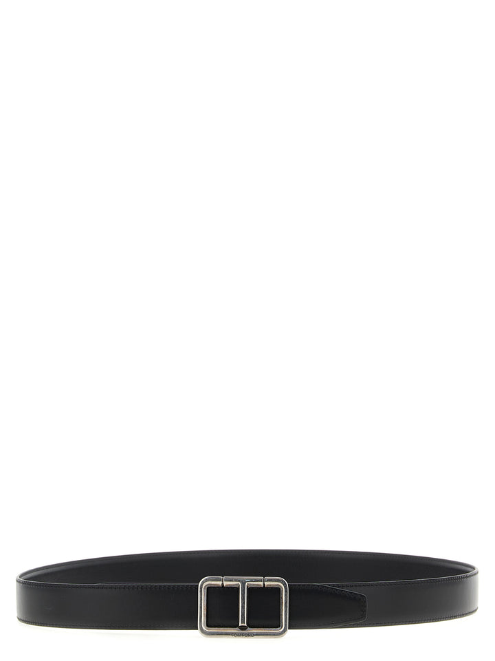 Tom Ford Reversible Belt Antique Buckle Belts - Black | 0036b77acb3c24920d490ea310c52a0f8b01a828