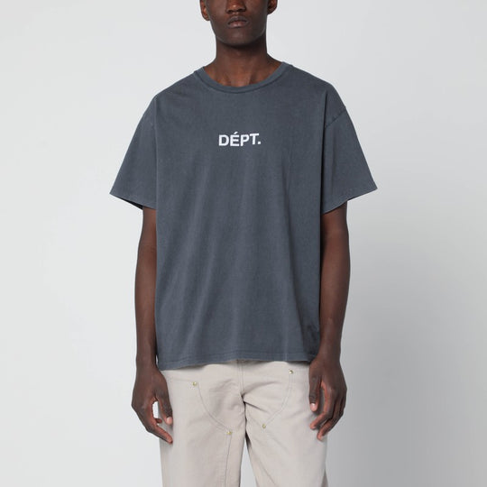 Black Team Dept Vintage-Effect T-Shirt