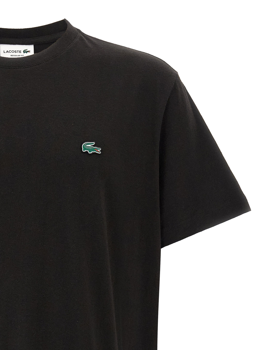 Lacoste Logo Patch T-shirt - Black | 205f38732969502fb5e4f93b3146c41b47c6a278