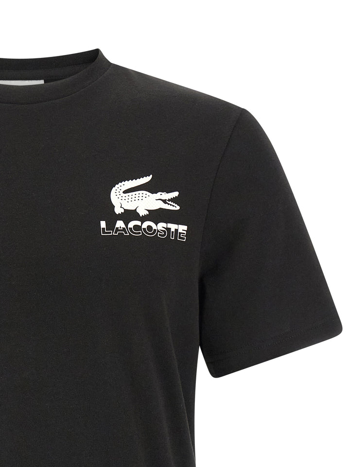 Lacoste Printed T-shirt - Black | 9d42ec830ab7290643039c86b4314bc9525620f7