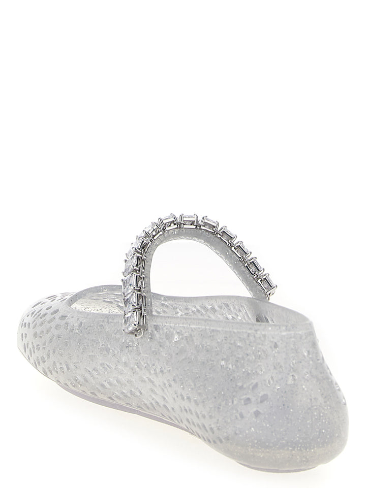 Jimmy Choo The Jelly Flat shoes - Silver | b440883ceb9466a653de8d850b7e12a1d020bfcc
