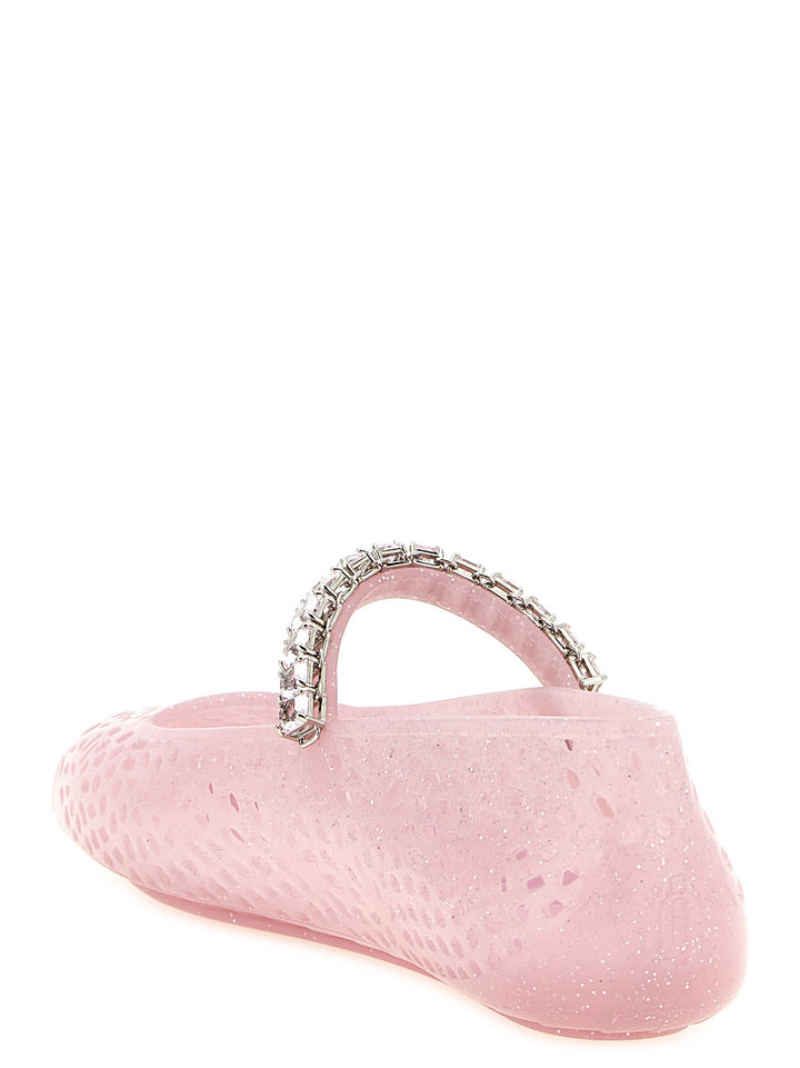 Jimmy Choo The Jelly Flat shoes - Pink | 05604b696519f39bb0de66cece49f40c05ed383e